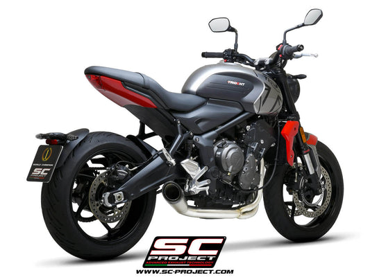 SC PROJECT S1 EXHAUST FULL SYSTEM 3-1 FOR TRIUMPH TRIDENT 660 (2021-2024)