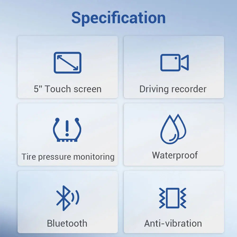 LBC MOTO UNIVERSAL - LBC E1 5" Screen & Dashcam Series
