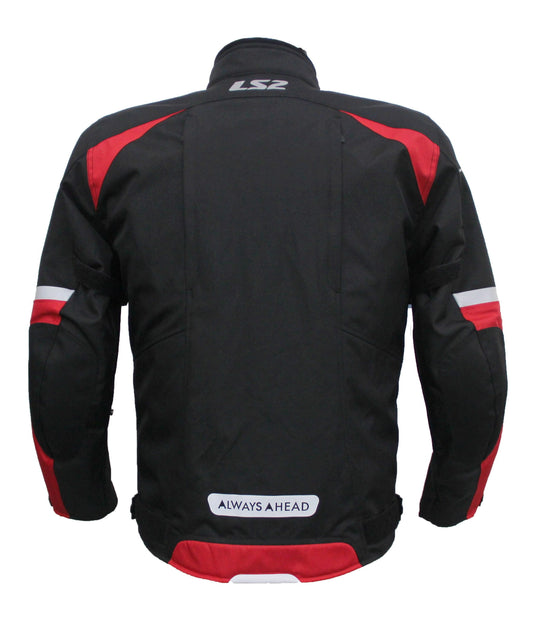 LS2 SERRA MESH BLACK RED JACKET