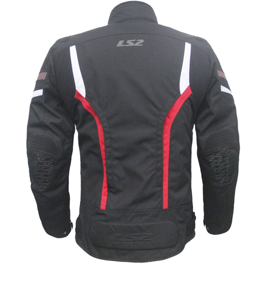 LS2 GATE MAN MESH BLACK RED JACKET