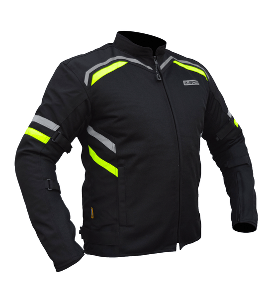 RAPTOR V.2 – BLACK HI-VIZ GREEN JACKET