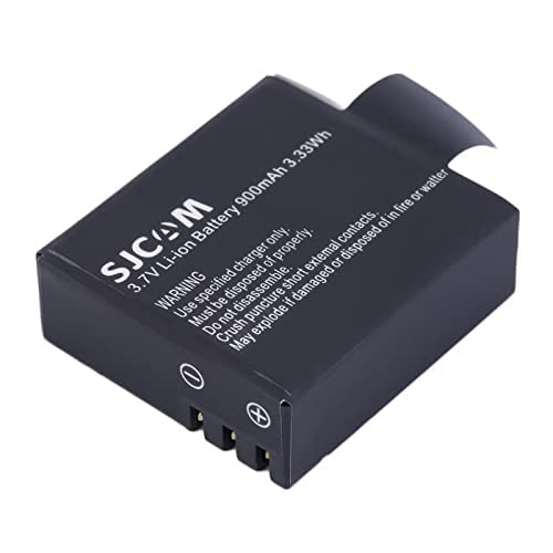 SJCAM Rechargeable Battery Lithium-ion Capacity 900mah Battery for SJ4000 M10 SJ4000 WiFi SJ5000 SJ5000 WiFi SJM10 Plus SJX1000 SJ5000x Series Sports Action Camera