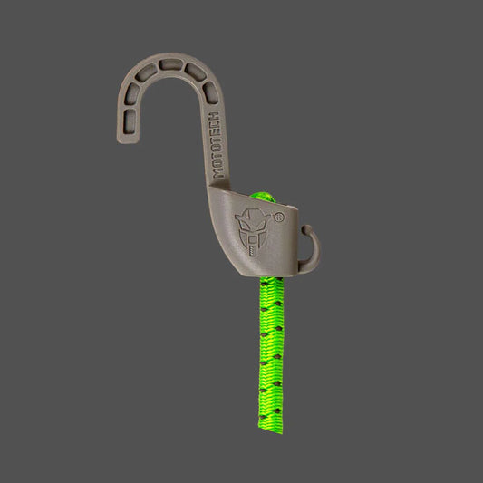 MOTOTECH Reflective Hexapod Bungee Cord Tie-down System - 32" / 80cms - Neon + Grey