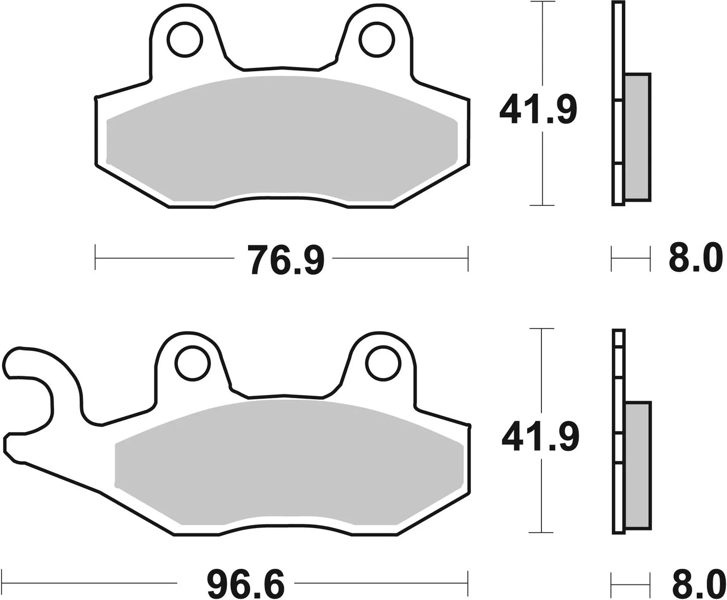BREMBO SP BRAKE PAD 07SU12SP