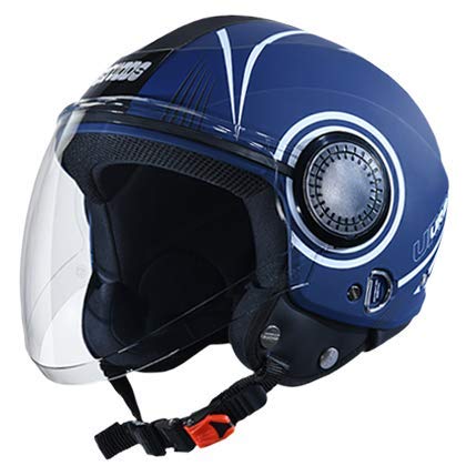 STUDDS Urban Super D1 MATT Blue Open FACE N6 White