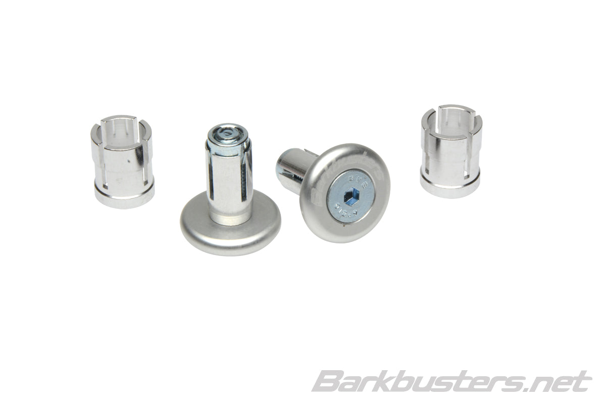 Barkbusters Bar End Grip Protectors Silver (B-045-SL)