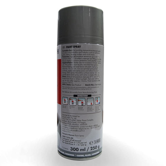 Wuerth High Temp Aluminium Spray Paint 300ml