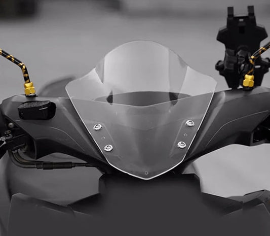 YAMAHA AEROX ACCESSORIES INDIA YAMAHA AEROX WINDSHIELD VISOR GLASS BUBBLE TYPE
