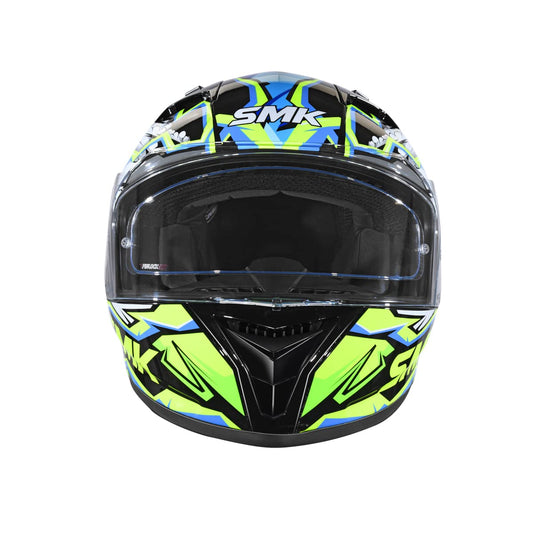 SMK Stellar Turbo Gloss Black Neon Pink (GL249) Helmet