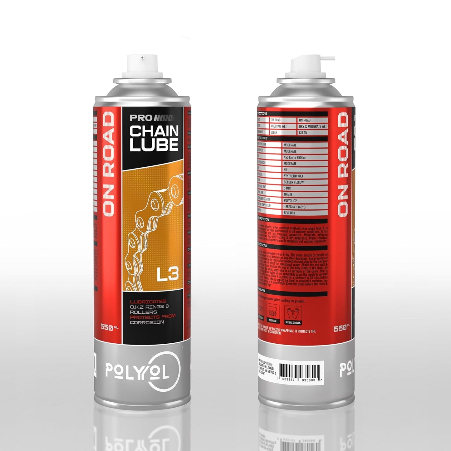 POLYOL L3 Onroad Pro Chain Lube 550 ml