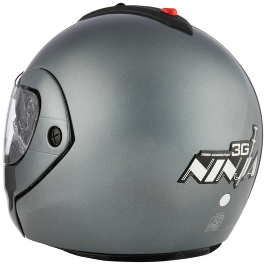 Studds Ninja 3G Flip Up Full Face Helmet GUN GREY