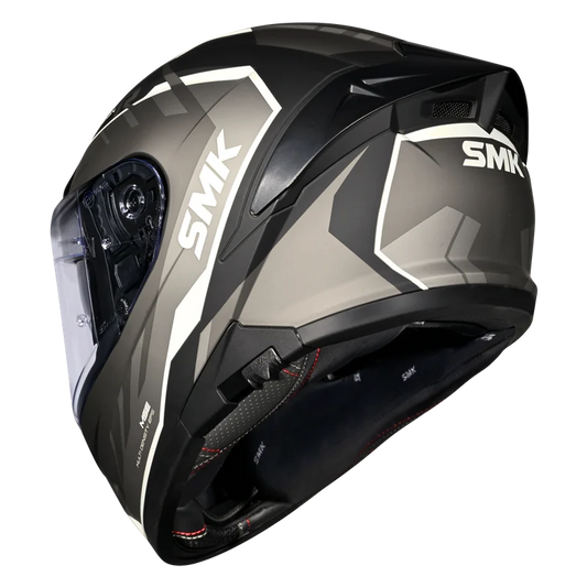 SMK Typhoon Aerot Matt Black Grey (MA266) Helmet