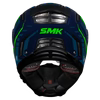 SMK Agnar Tektron Matt Blue Green (MA558) Helmet