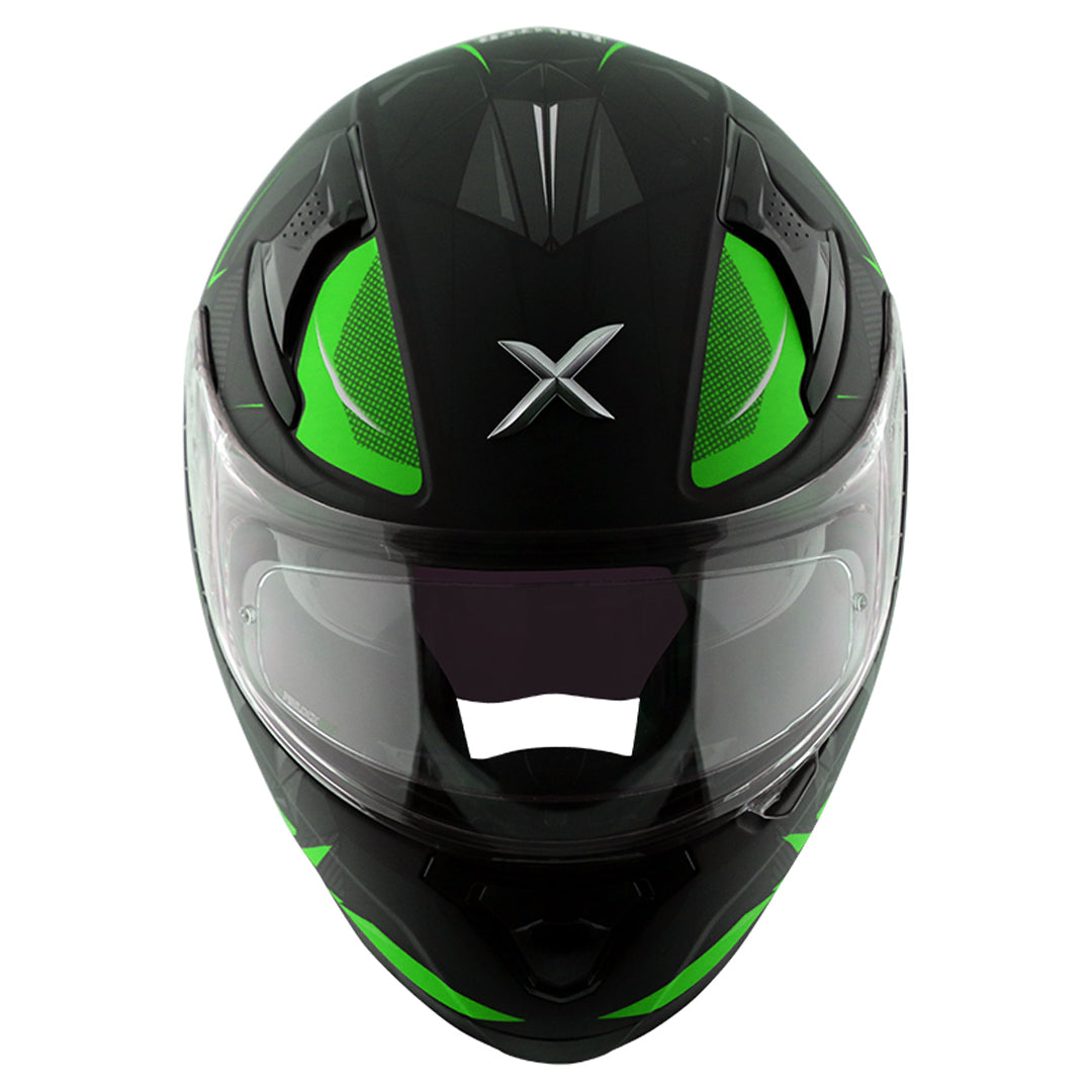 Apex Hunter Helmet DULL BLACK NEON GREEN