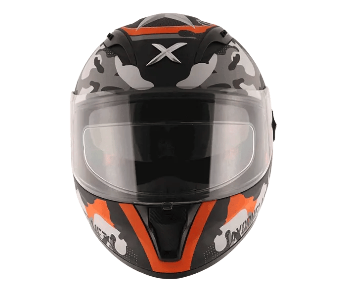 AXOR Street Camo Dull Black Orange Helmet