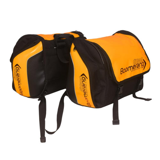 DIRTSACK BOOMERANG BLACK ORANGE SADDLE BAG