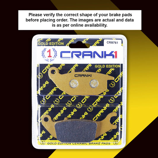 Ceramic Brake Pads For Honda CBR150R - Rear - CRM761 - 1 Set