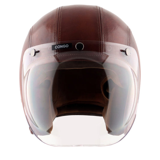 Axor Retro Jet Leather Helmet CONGOCONIAC DARK