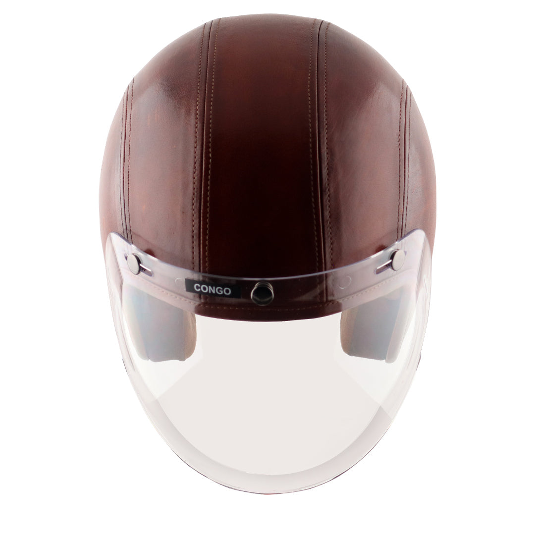 Axor Retro Jet Leather Helmet CONGOCONIAC DARK