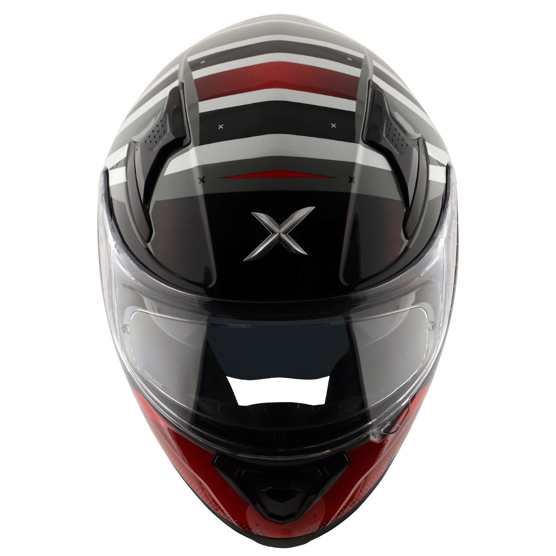 Apex Hex2 Helmet Dull Cool Grey Red