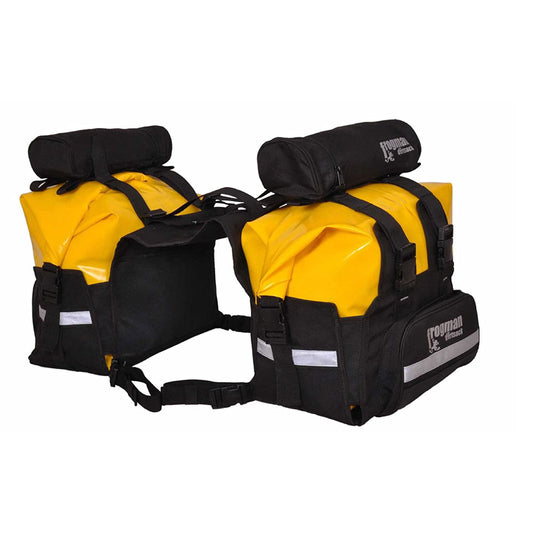 DIRTSACK FROGMAN WATERPROOF BLACK YELLOW SADDLE BAG
