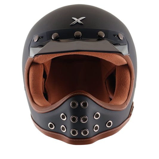 Axor Retro MotoX Helmet Dull Athena Grey