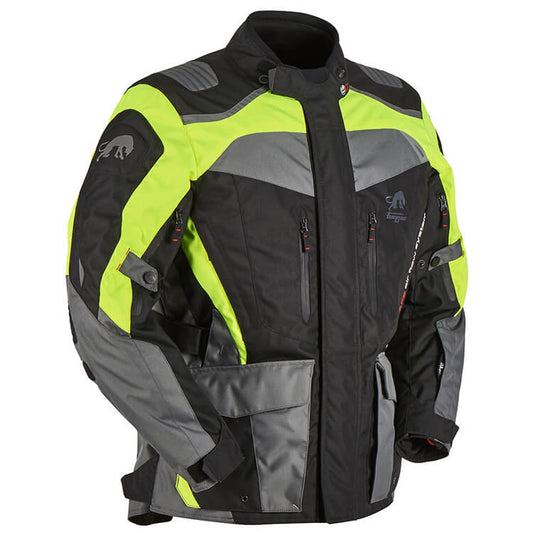 Furygan Apalaches Fluorescent Yellow Black Riding Jacket