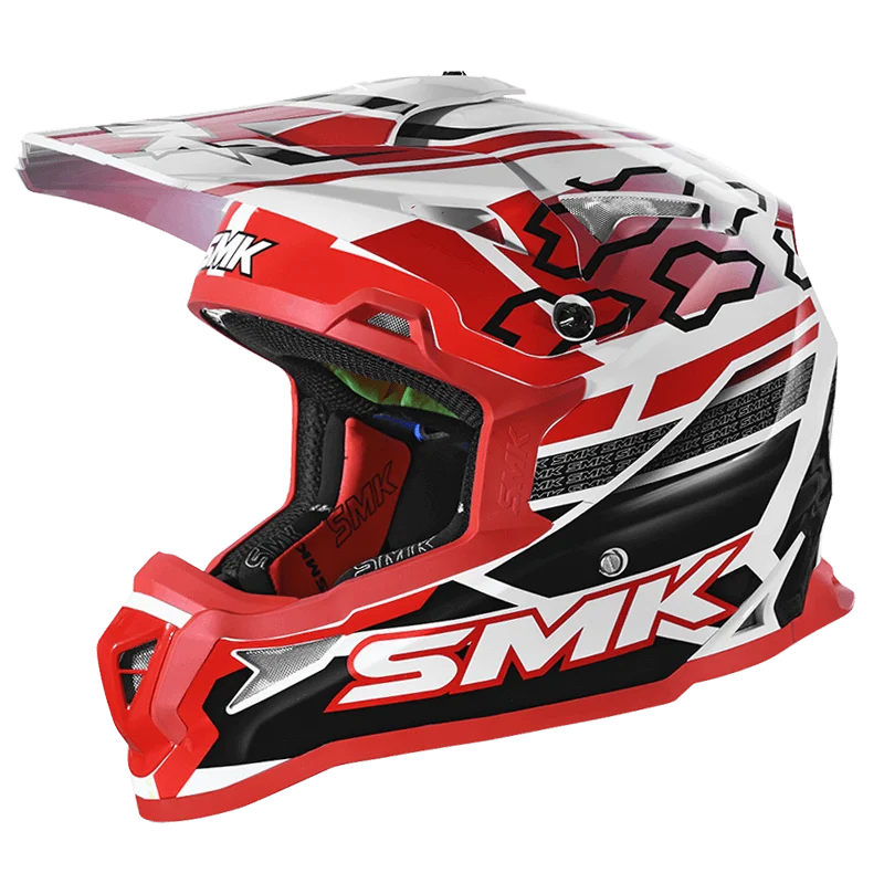 SMK Allterra Tribou Red White Black Matt (MA123) Helmet