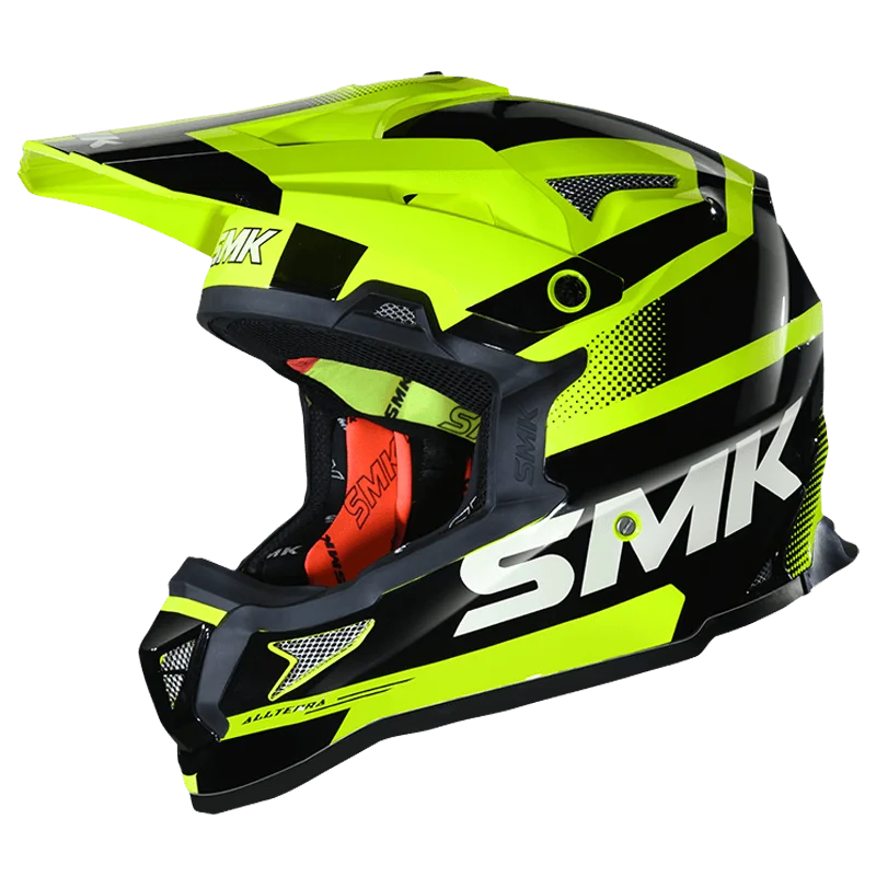 SMK Allterra X Throttle Green Black Matt (MA422) Helmet