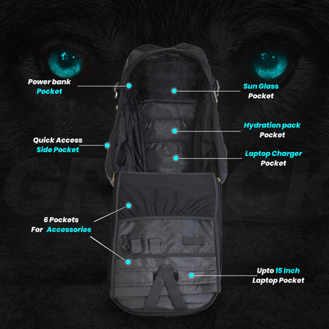 GR Pack LUNA 25l Backpack with Helmet Cover