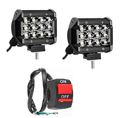 HJG 12LED 36W FOG LAMP FOR ALL BIKES AND CARS WITH SWITCH