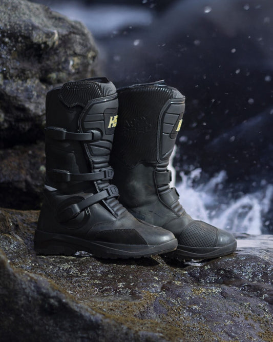 Happy Speed VALOR Adventure Riding Boots – Stealth Black