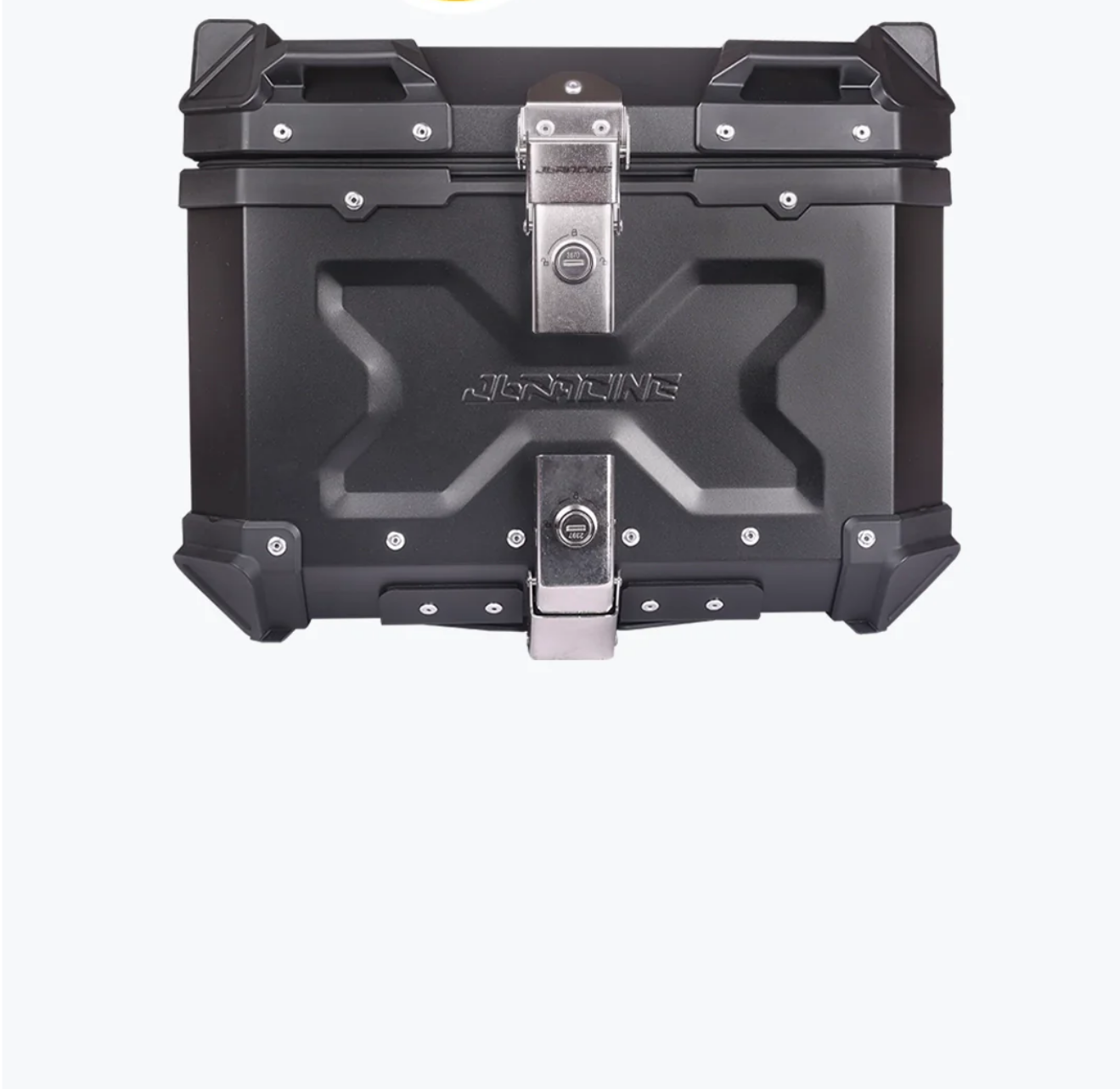 JB RACING TOP CASE 45L BLACK PREMIUM WITH BACK REST PAD