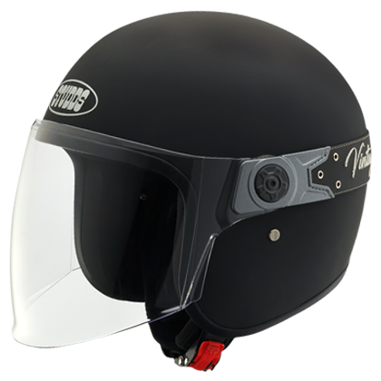 JETSTAR VINTAGE WITH VISOR (Matt Black)