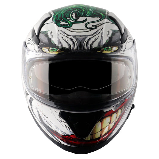 Apex DC Joker Helmet White Green