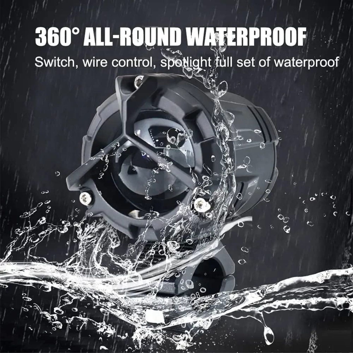 HJG Mercedes Y Lens Ultra Wide LED Fog Lights White/Yellow – Pair with Wiring Harness & Dimmer