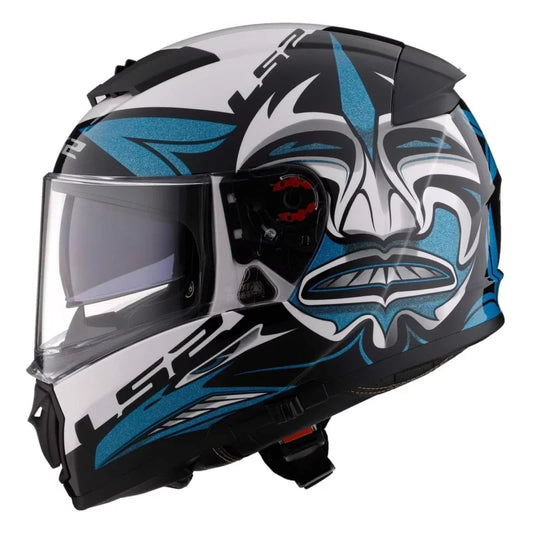 LS2 FF390 Breaker Dark Star Gloss Blue White Full Face Helmet