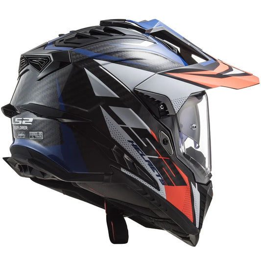 MX701 EXPLORER CARBON FOCUS GLOSS - Blue White Red