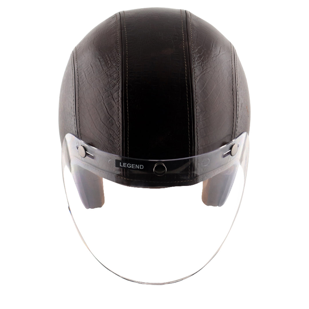 Axor Retro Jet Leather Helmet LEGENDCOCO DARK