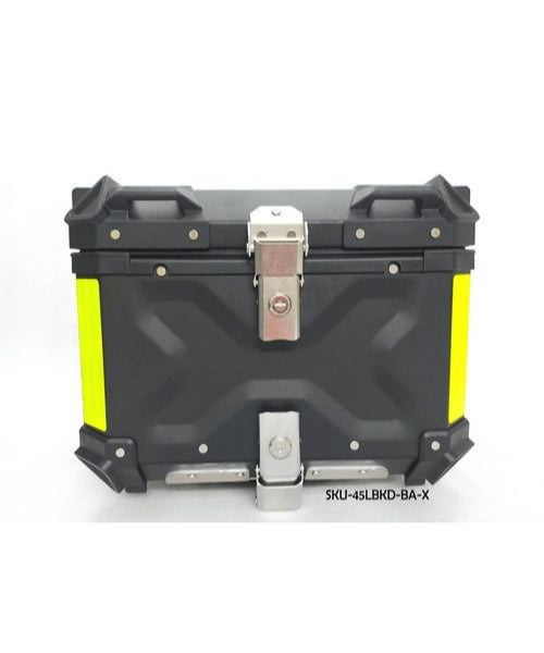 MOTEK ALUMINIUM TOP BOX 45 LTR BLACK - BLACK