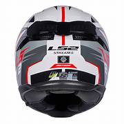 LS2 FF320 Stream II Meteor WHITE RED Helmet