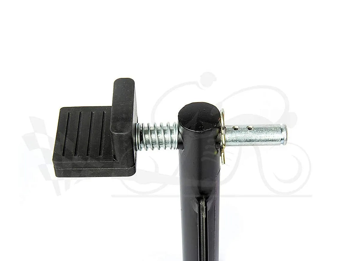 Non-Dismantable Universal Rear Paddock Stand with Skate Wheels - Black - (Bike Wt upto: 350 kgs)