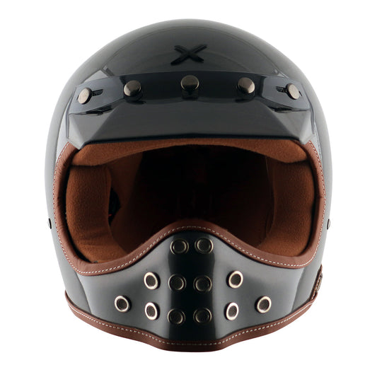Axor Retro MotoX Helmet Athena Grey