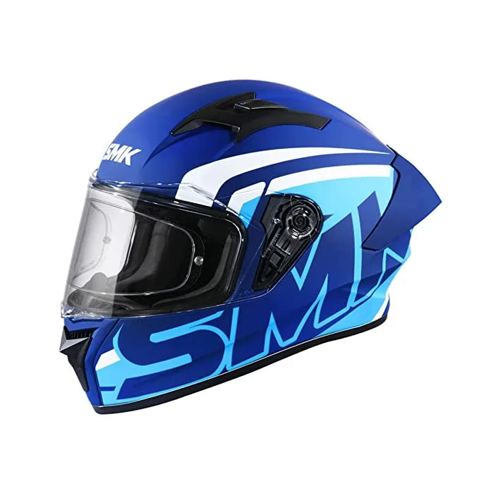 SMK STELLAR SPORTS GLOSS BLUE WHITE (GL551) Helmet