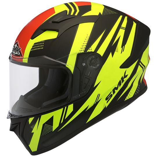 SMK Stellar Trek Glossy Yellow & Black Helmet - GL243