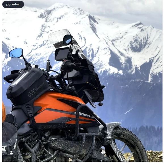 SPIKI Napoleon Ray Mirrors (Pair) | Anti-Glare Oval Mirrors With Short Stem | Anti-Shock | Universal Fit For Motorcycles & Scooters