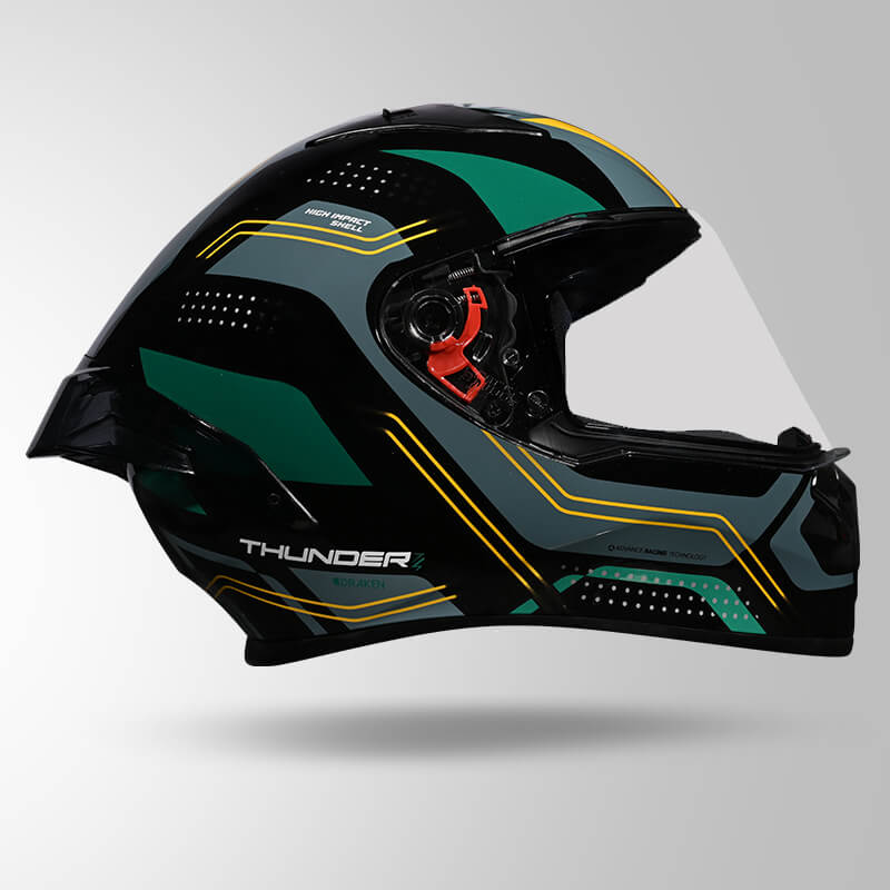 THUNDER D2 DRAKEN DECOR BLACK & GREEN WITH SPOILER