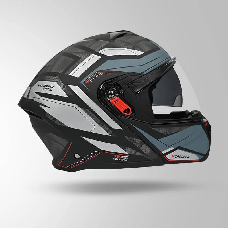 STUDDS TROOPER DV D2 HELLCAT DECOR MATT BLACK & GREY