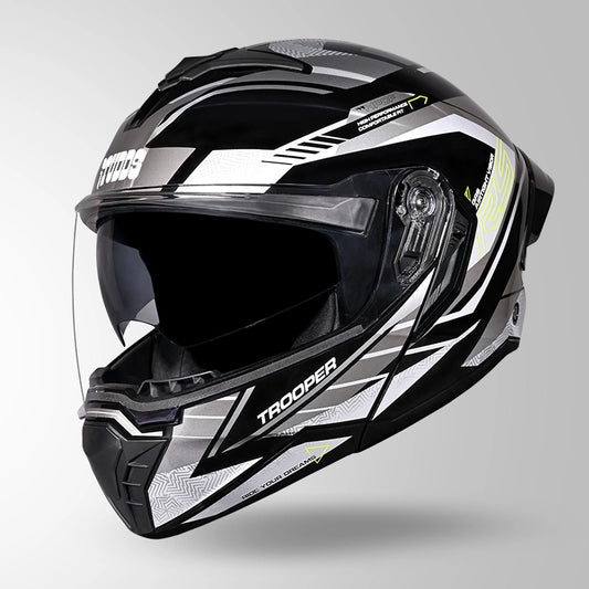 TROOPER D4 RACE DECOR BLACK / YELLOW & GREY GOLSSY