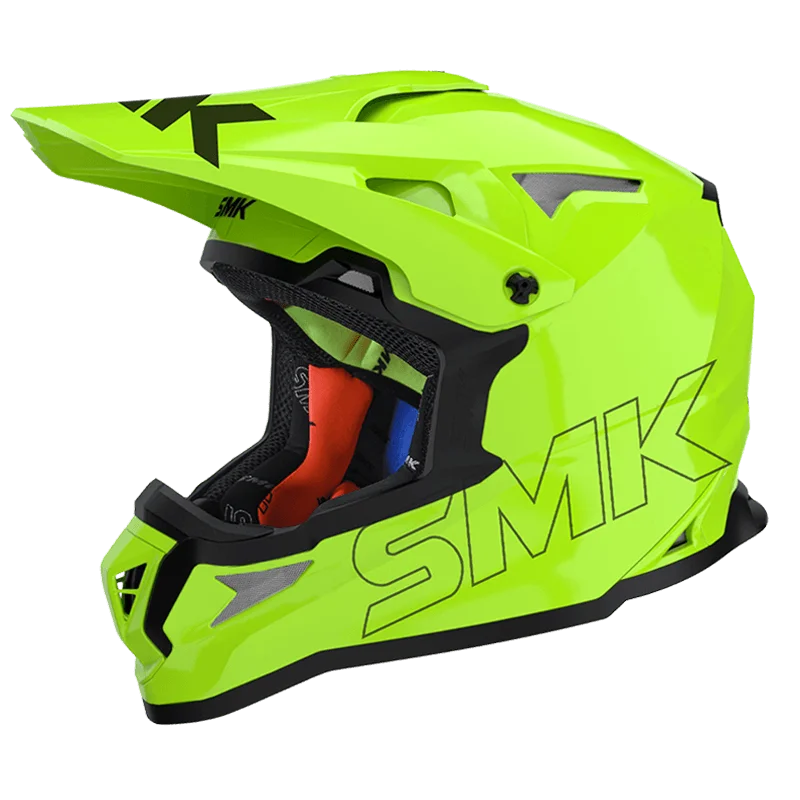 SMK Allterra Hi Viz Yellow Gloss (HV420) Helmet
